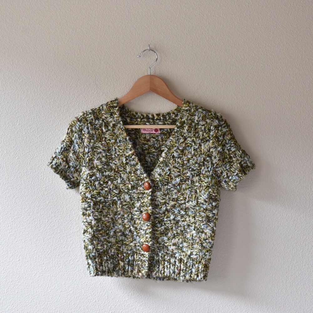 🌿Multicolor Anthro Hand-Knit Cardigan🌿